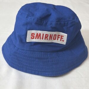 Smirnoff Bucket Hat Vodka Promo OSFM (Small/Medium) Blue Floppy